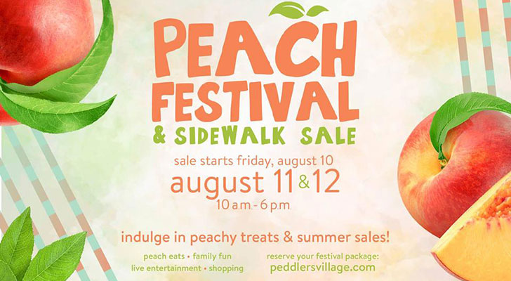 Peach Festival and Sidewalk Sale Peddlers Village
